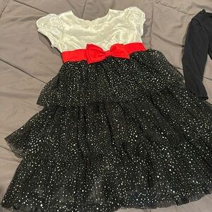 Holiday dress with cardigan. Size 4